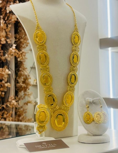 طقم قلادة اونصات كامل